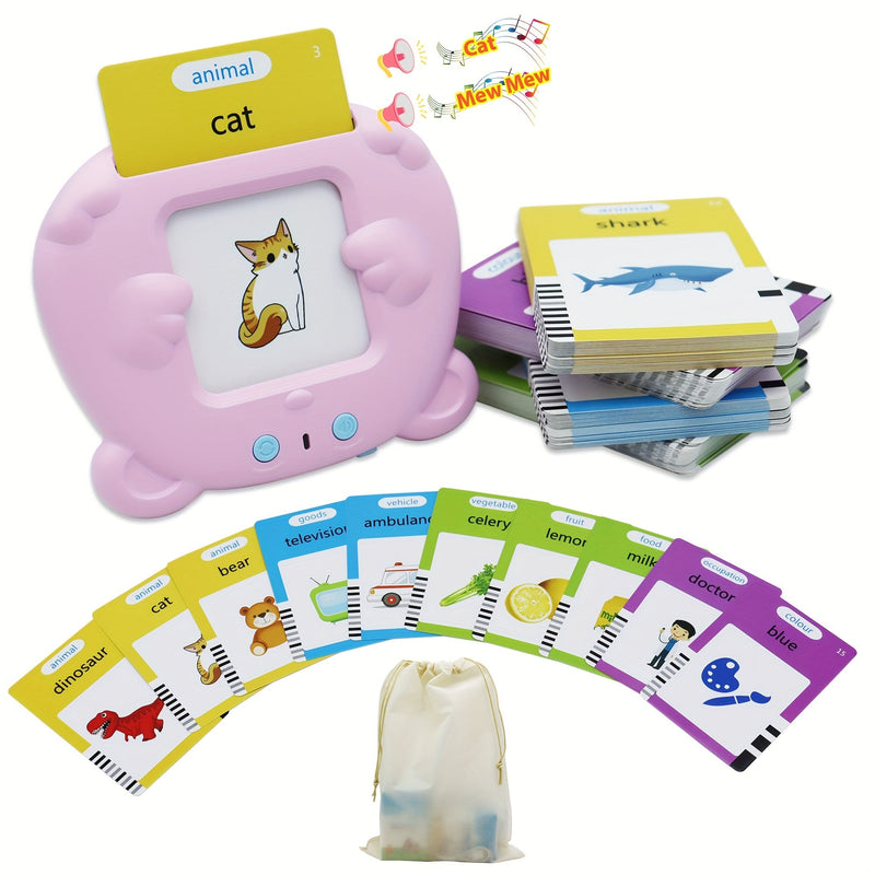 224 Tarjetas De Voz De Bolsillo Para Niños Pequeños, Tarjetas De Audio De Voz Portátiles, Tarjetas De Voz Habladas Juguetes Interactivos De Aprendizaje Para Niños, Regalo De Cumpleaños, Juguetes De Habla - SACASUSA