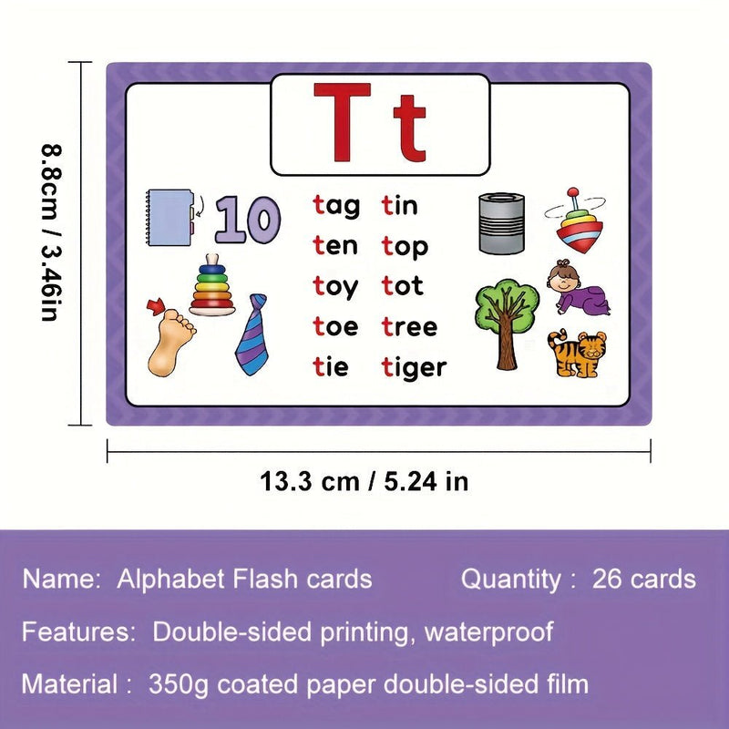 Alfabetización Temprana Divertida: Tarjetas Interactivas de Alfabeto y Palabras CVC + Bolígrafo Reutilizable para Aprendizaje y Práctica de Escritura - SACASUSA