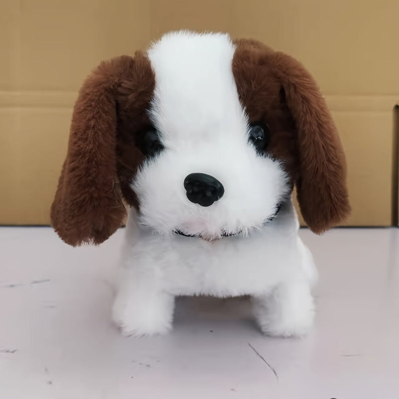 "Cachorro de Peluche Interactivo de 7"" - Camina, Ladra y Mueve la Cola - Regalo Encantador para Niños en Navidad y Halloween" - SACASUSA