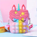 Encantador Bolso y Monedero de Unicornio en Silicona para Niños - Regalo Ideal con Correa Ajustable, Cierre con Cremallera y Diseño Ligero - SACASUSA