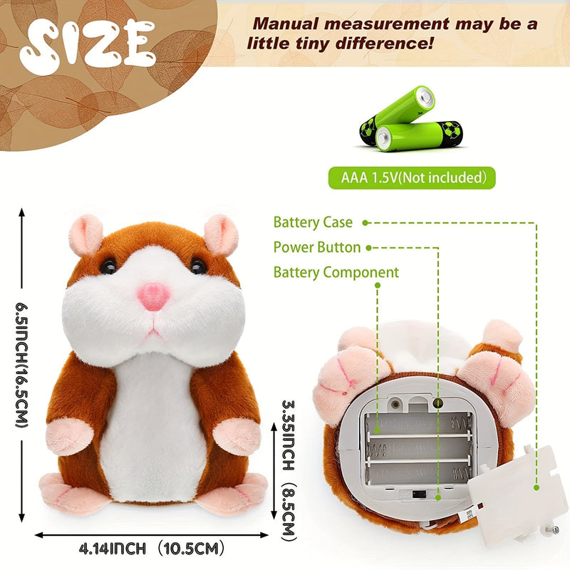 Hamster Interactivo de iTechjoy – Amigo y Maestro Parlante para Niños 3-8, Regalo Perfecto para Festividades - SACASUSA