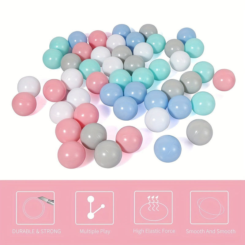 iTechjoy 20pcs Bolas de Foso Oceánicas Versátiles - Mejoran el Juego y Fotos, Perfectas para Fiestas Festivas & Piscina Infantil; Duraderas, Fácil de Limpiar - SACASUSA