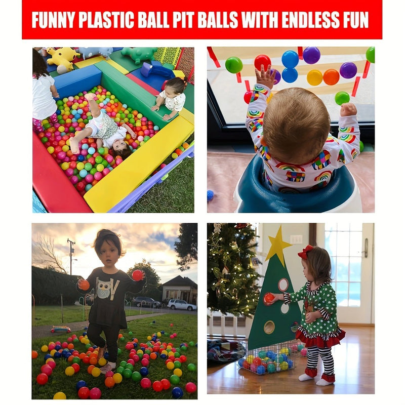 iTechjoy 20pcs Bolas de Foso Oceánicas Versátiles - Mejoran el Juego y Fotos, Perfectas para Fiestas Festivas & Piscina Infantil; Duraderas, Fácil de Limpiar - SACASUSA