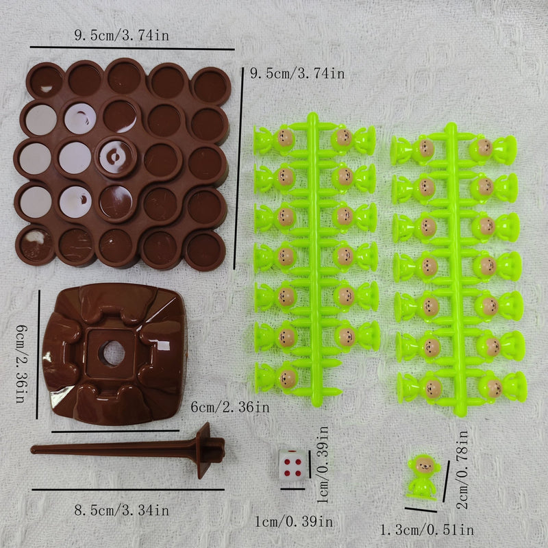 Juego de Equilibrio Árbol del Mono - Afilando la Concentración, Potenciando Habilidades Motoras en Familia, Juguete Educativo de Mesa - SACASUSA