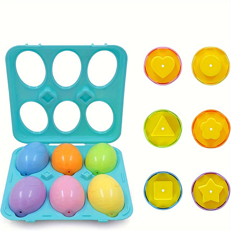 Juego Educativo De Huevos De Pascua Con Portahuevos Formas De Aprendizaje Temprano Y Reconocimiento De Clasificación, Estudio De Habilidades De Rompecabezas Para Niños Pequeños, Cesta De Pascua Para Niños, Regalos - SACASUSA