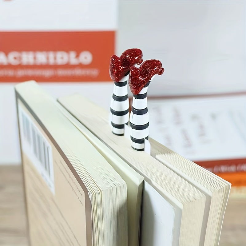 Marcapáginas 3D De Tacones Altos De 1 Pieza Para Carpeta De Libros, Lindos Regalos De Marcapáginas Para Amantes De Los Libros - Marcador De Libros Para Leer - Marcadores De Libros Con Un Diseño Peculiar Y Divertido - SACASUSA