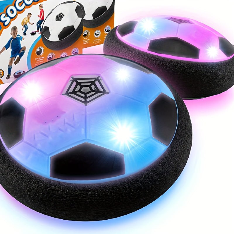 Pelota de Fútbol Flotante Iluminada con Parachoques Suave - Fútbol LED Mágico para Diversión Familiar al Aire Libre - SACASUSA