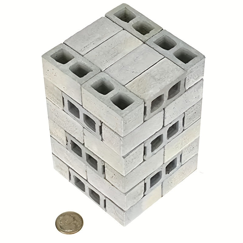 Set de 50pcs Bloques de Hormigón Miniatura - Bloques Educativos de Construcción para el Juego Creativo 3-6años - SACASUSA