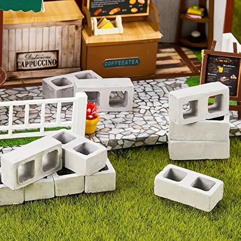 Set de 50pcs Bloques de Hormigón Miniatura - Bloques Educativos de Construcción para el Juego Creativo 3-6años - SACASUSA