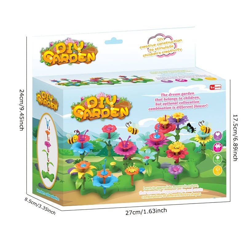 Set de Juego de Jardín STEM de 72 Piezas: Diversión Educativa y Creativa para Niños de 3-6 Años - Regalo Ideal para Preescolar - SACASUSA