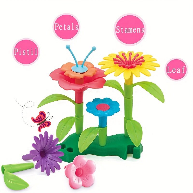 Set de Juego de Jardín STEM de 72 Piezas: Diversión Educativa y Creativa para Niños de 3-6 Años - Regalo Ideal para Preescolar - SACASUSA