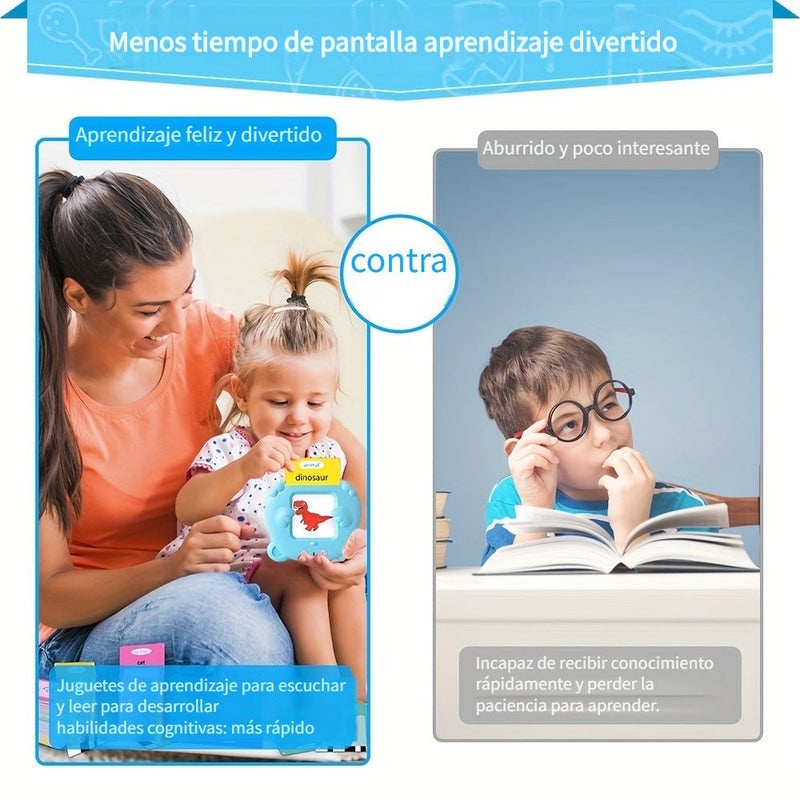 Tarjeta Parlante Educación Temprana Juguete De Aprendizaje, Juguete Educativo Para Niños, Aprendizaje De Idiomas Juguete Parlante, Juguete De Terapia Del Lenguaje, Regalo De Lector De Palabras De Cumpleaños De Navidad Para Niños Y Niñas - SACASUSA