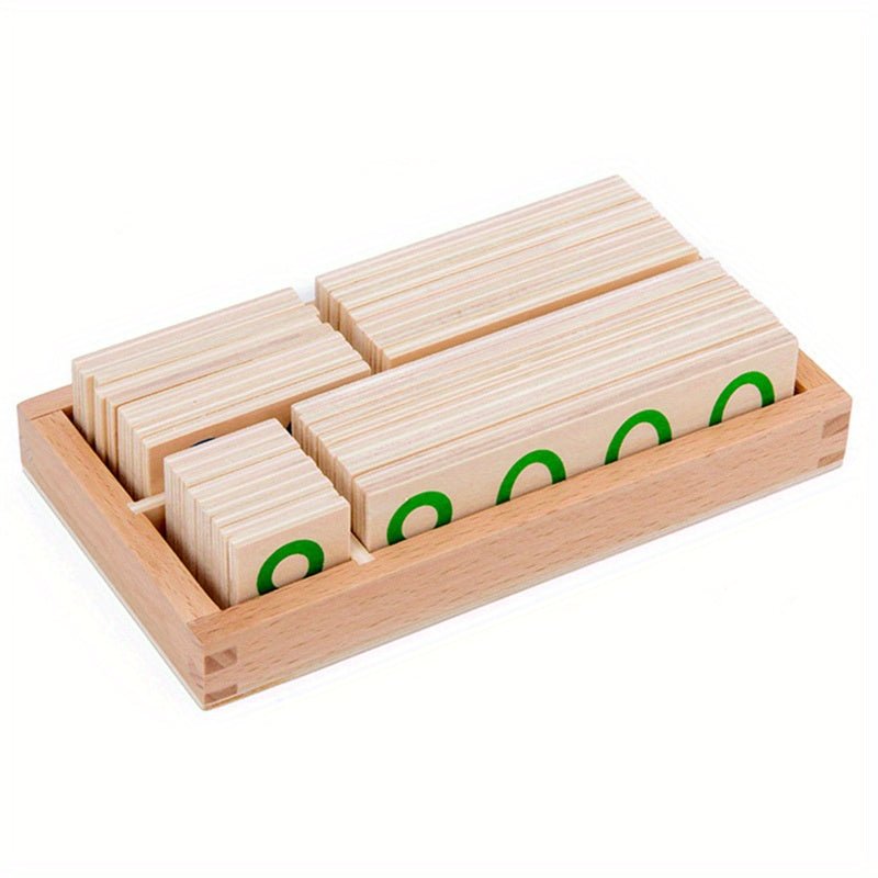 Tarjetas de números de madera Montessori para educación temprana, tamaño 1-9000, madera natural con corazones de madera marrón ocasionales, perfectas para material didáctico de jardín de infantes, regalo de Halloween, Navidad y Día de Acción de Gracias - SACASUSA