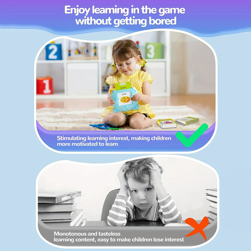 Tarjetas Educativas Bilingües MAYAPHILOS para Pequeños - 3-6 Años, Amplía Vocabulario con 510 Palabras Visuales Sensoriales, Juego Educativo Dual - SACASUSA