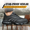 Zapatos De Seguridad Con Punta De Acero Para Hombres De Talla Grande, Cómodos Con Cordones, Perfectos Para Actividades De Seguridad En La Construcción Y Entrenamiento - SACASUSA