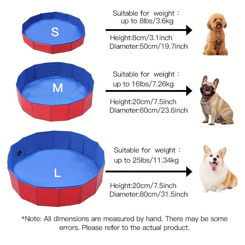 1 Bañera De Ducha Plegable Para Mascotas, Baño Para Mascotas, Piscina, Bañera Portátil Para Perros Y Mascotas - SACASUSA