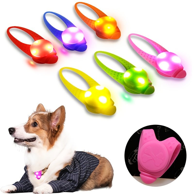 1 collar colgante para mascotas, colgante de luz LED antipérdida nocturna para perros y gatos, suministros para mascotas - SACASUSA