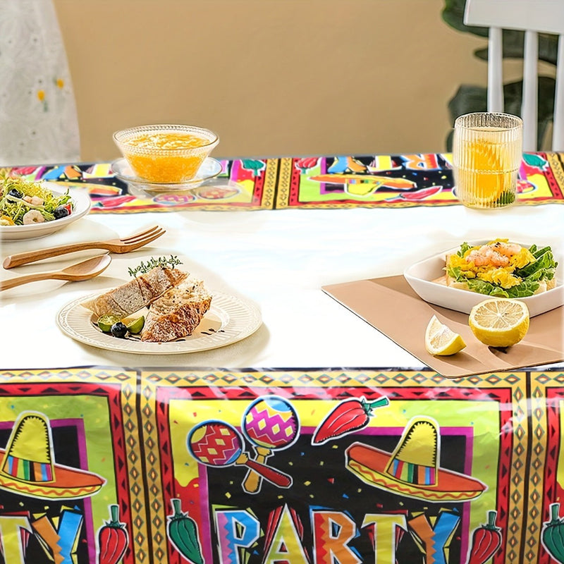 1 Mantel Para Fiesta Temática De Fiesta Mexicana, Suministros Para Cubierta De Mesa, Suministros Para Fiesta De Cumpleaños - SACASUSA