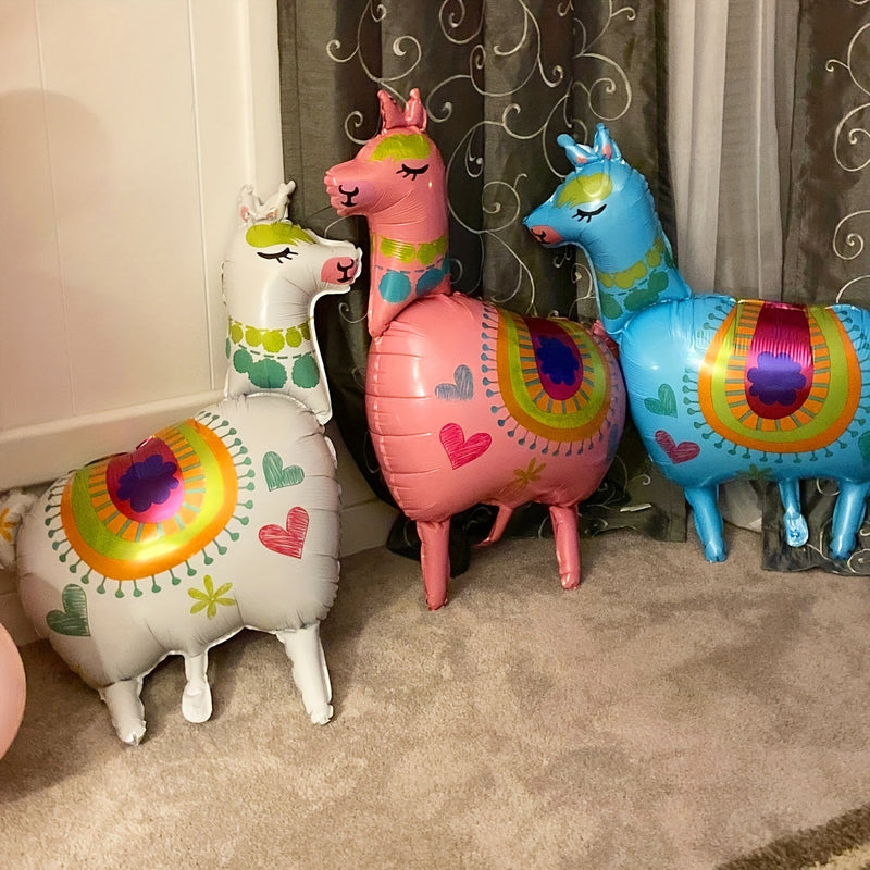 1 pieza de globos de aluminio de llama y alpaca, globos de Mylar, Ideal para decoraciones - SACASUSA