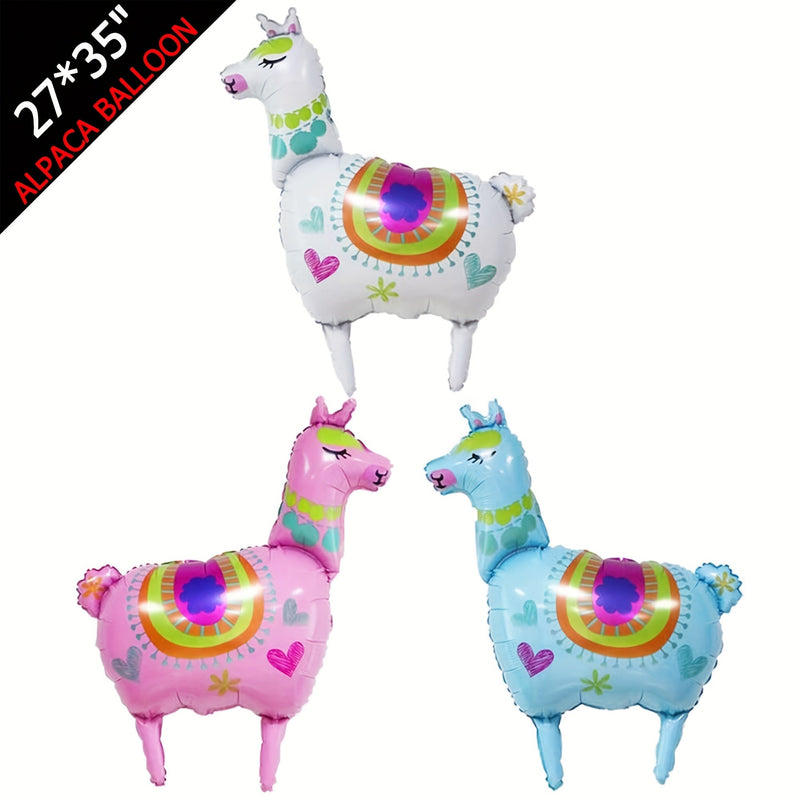 1 pieza de globos de aluminio de llama y alpaca, globos de Mylar, Ideal para decoraciones - SACASUSA