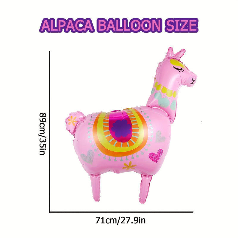 1 pieza de globos de aluminio de llama y alpaca, globos de Mylar, Ideal para decoraciones - SACASUSA