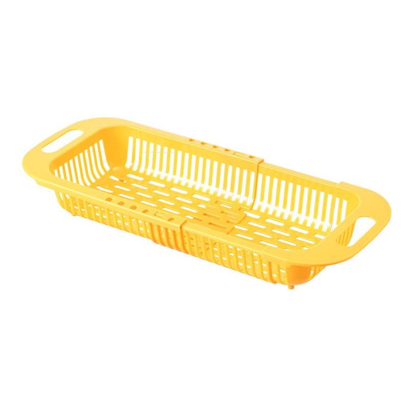 1 pza estante de drenaje retráctil, cesta de cocina, estante de plástico para platos, cesta de filtro de lavabo vegetal de 13,5 pulgadas/34,2 cm, 7,2 pulgadas/18,2 cm, 2,5 pulgadas/6,3 cm - SACASUSA