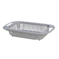 1 pza estante de drenaje retráctil, cesta de cocina, estante de plástico para platos, cesta de filtro de lavabo vegetal de 13,5 pulgadas/34,2 cm, 7,2 pulgadas/18,2 cm, 2,5 pulgadas/6,3 cm - SACASUSA