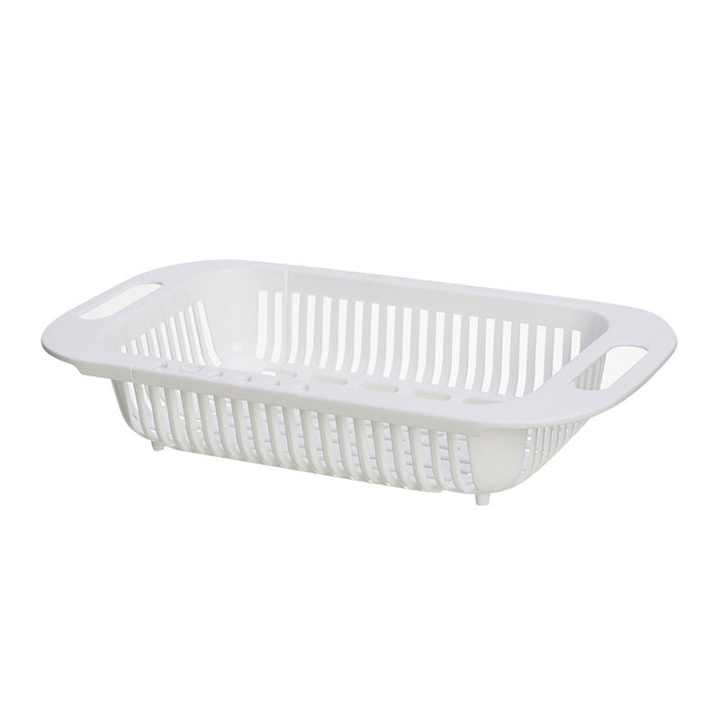 1 pza estante de drenaje retráctil, cesta de cocina, estante de plástico para platos, cesta de filtro de lavabo vegetal de 13,5 pulgadas/34,2 cm, 7,2 pulgadas/18,2 cm, 2,5 pulgadas/6,3 cm - SACASUSA