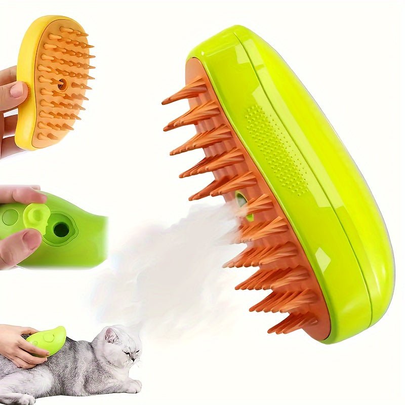 1 Unidad - Cepillo De Vapor Para Gatos, Cepillo De Vapor Auto-limpiante Para Gatos, Cepillo De Vapor Para Masajes Para Gatos, Cepillo Para El Cabello De Gato Para Eliminar El Cabello Enredado Y Suelto - SACASUSA