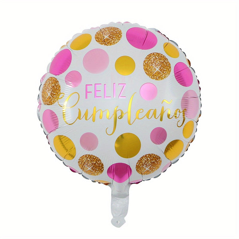 10 Globos De Papel De Aluminio De Cumpleaños Españoles De 18 Pulgadas Feliz Cumpleanos Te Quiero Air Baloes Event Party Decorations Air Golobs, Globo De Película De Aluminio, Accesorio Para Fotos De Cumpleaños, Arreglo De Decoración De Escena - SACASUSA