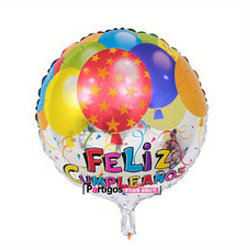 10 Globos De Papel De Aluminio De Cumpleaños Españoles De 18 Pulgadas Feliz Cumpleanos Te Quiero Air Baloes Event Party Decorations Air Golobs, Globo De Película De Aluminio, Accesorio Para Fotos De Cumpleaños, Arreglo De Decoración De Escena - SACASUSA