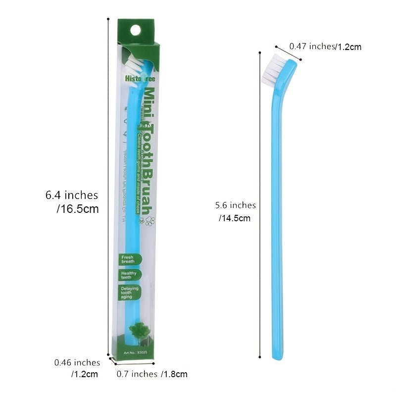 1pc Cepillo de Dientes Duradero para Mascotas Pequeñas y Gatos - Cuidado Oral Eficaz, Material de PP de Alta Calidad, Promueve la Salud Dental, Fácil de Usar y Sin Baterías - SACASUSA