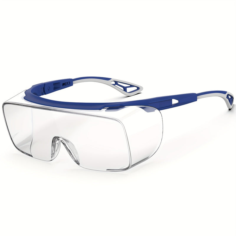 1pc Gafas De Seguridad LAIYIKE, Gafas Antivaho, Protección Ocular Bloqueo De Luz Azul Anti Polvo Gafas De Protección UV Para Hombres Y Mujeres, Lentes Tintados De Vidrio Oftálmico Coloreado - SACASUSA