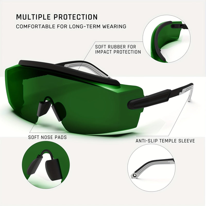 1pc LAIYIKE Gafas De Seguridad Para Láser, IPL 200nm-2000nm Gafas De Seguridad Para Láser Para Láser, Tratamiento De Depilación Y Operador De Cosmetología Láser, Protección Ocular Con Soldadura Láser - SACASUSA