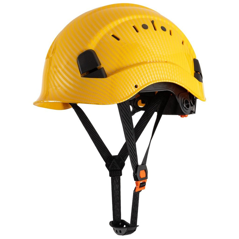 1pc LOEBUCK Patrón De Fibra De Carbono, Sombrero De Ingeniería Sombrero De Seguridad Laboral De Fibra De Carbono, Sombrero Protector De Construcción - SACASUSA