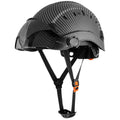 1pc LOEBUCK Patrón De Fibra De Carbono, Sombrero De Ingeniería Sombrero De Seguridad Laboral De Fibra De Carbono, Sombrero Protector De Construcción - SACASUSA