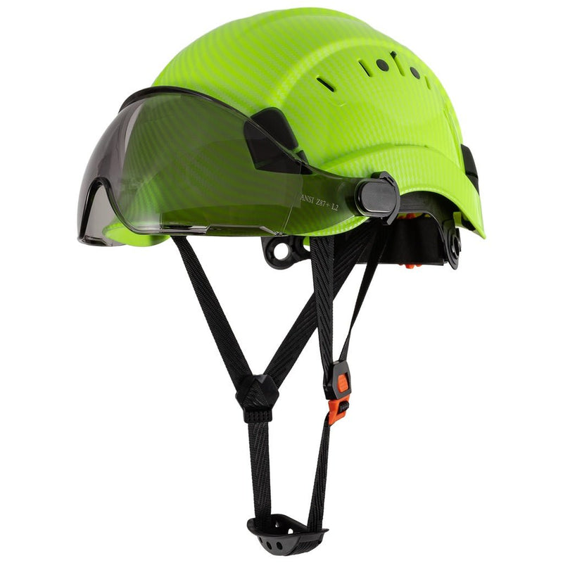 1pc LOEBUCK Patrón De Fibra De Carbono, Sombrero De Ingeniería Sombrero De Seguridad Laboral De Fibra De Carbono, Sombrero Protector De Construcción - SACASUSA