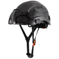 1pc LOEBUCK Patrón De Fibra De Carbono, Sombrero De Ingeniería Sombrero De Seguridad Laboral De Fibra De Carbono, Sombrero Protector De Construcción - SACASUSA