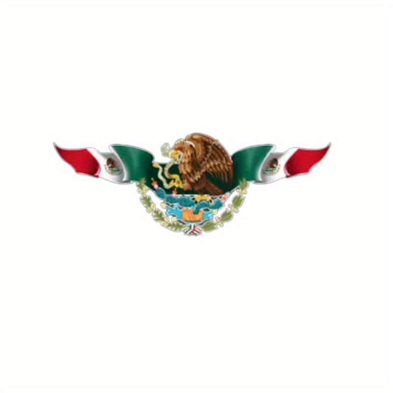 1pc Mapa De México Águila Bandera De La República Mexicana Pegatina Para Motocicletas, Camiones, Portátiles, Paredes, Cascos - SACASUSA