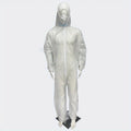 1pc Trajes Hazmat Cubiertas Desechables Para Hombres Y Mujeres Con Cuello Plegado, Cremallera Frontal, Puños Elásticos, Sombrero Y Tobillos, 38 GSM PP Traje Protector Desechable 3 Colores Para Elegir - SACASUSA