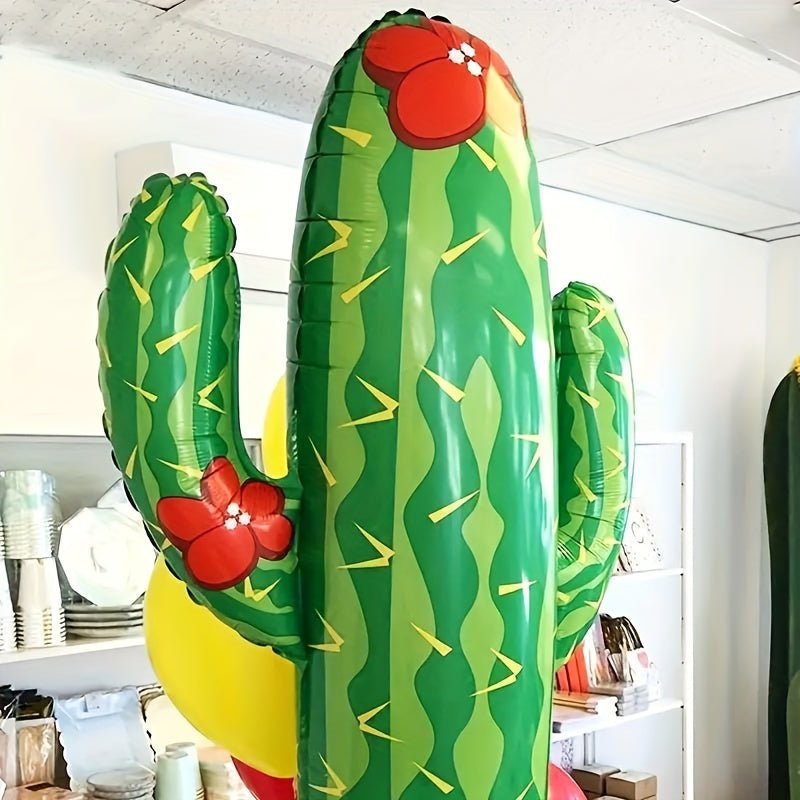 2 Piezas, Globo De Cactus, Decoración De Fiesta De Carnaval, Kit De Globo De Película De Aluminio Para Cumpleaños, Boda, Despedida De Soltera, Aniversario, Festival De Graduación, Picnic O Cualquier Decoración De Fiesta De Amigos Y Familiares - SACASUSA