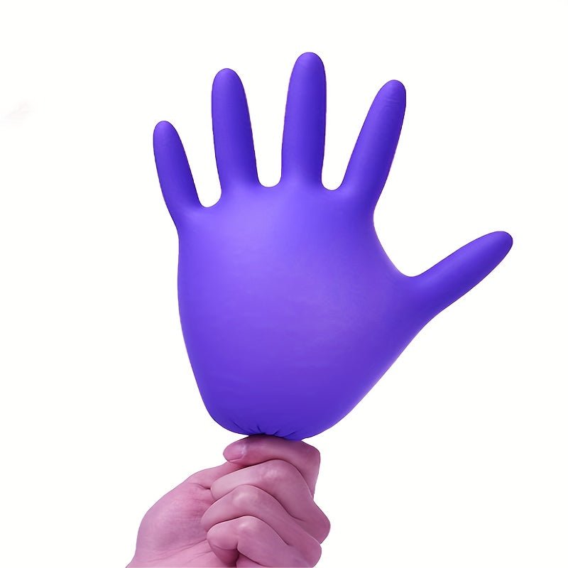 20/50/100 Unidades, Guantes Desechables De Nitrilo Morado, Guantes De Limpieza Doméstica, Guantes Desechables No Alergénicos, Guantes De Trabajo Duraderos, Adecuados Para Limpieza De Cocina, Belleza Y Peluquería, Manualidades, Suministros De Limpieza - SACASUSA