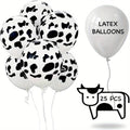 25pcs Globos De Vaca 1 Rollo De Cinta De Globos Globos De Impresión Divertidos De Vaca Para Fiesta De Niños Tema De Vaquero Occidental Tema De Granja Suministros De Fiesta De Cumpleaños Para Niños Decoración De Habitaciones - SACASUSA