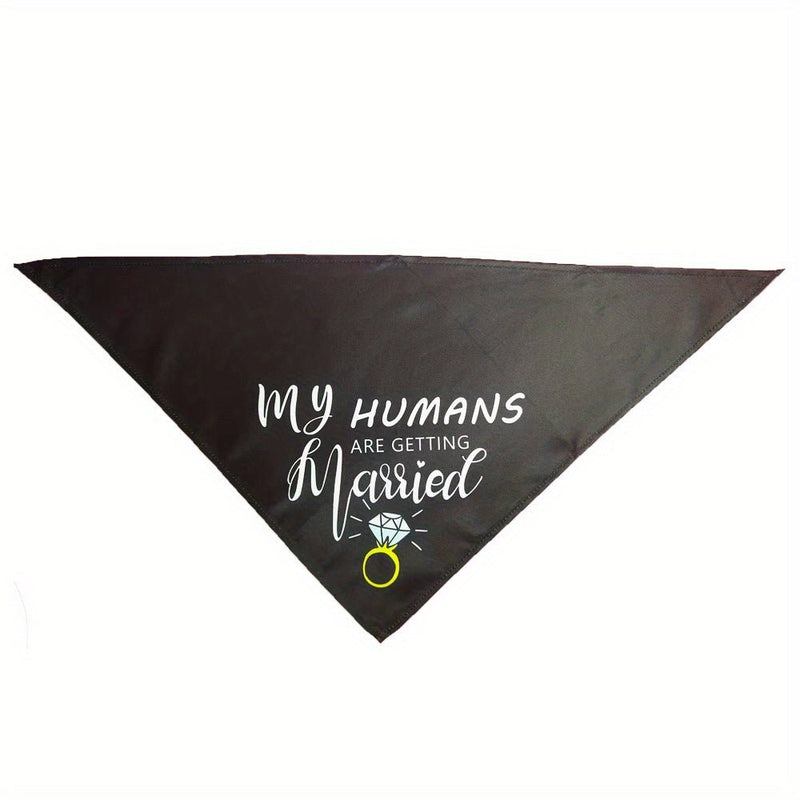 2pcs Bandanas Para Perros De Boda, "Mis Humanos Se Van A Casar" "Ella Dijo Que Sí" Pañuelos Para Perros Para Fotos De Compromiso De Boda, Accesorios De Pañuelos Para Mascotas Para Amantes De Los Perros, Regalo De Despedida De Soltera - SACASUSA