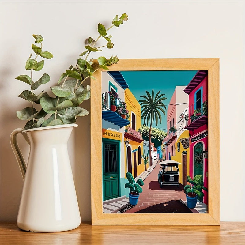 3 Piezas De Pintura En Lienzo De Arte Callejero Mexicano, Pintura Al Óleo De Acuarela, Arte De Pared En Lienzo, Decoración De Pared Para El Hogar, Regalo, Sin Marco - SACASUSA