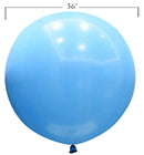 36 pulgadas redondo paquete de 5 piezas azul claro espesar látex globos gigantes baby shower género revelar cumpleaños boda compromiso fiesta decoración decoración - SACASUSA