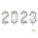 40 pulgadas Jumbo 2023 Fiesta de graduación Globos de graduación Decoraciones de Nochevieja Oro rosa Plata Negro Rosa fuerte Globo azul Banner Flotador de helio - SACASUSA