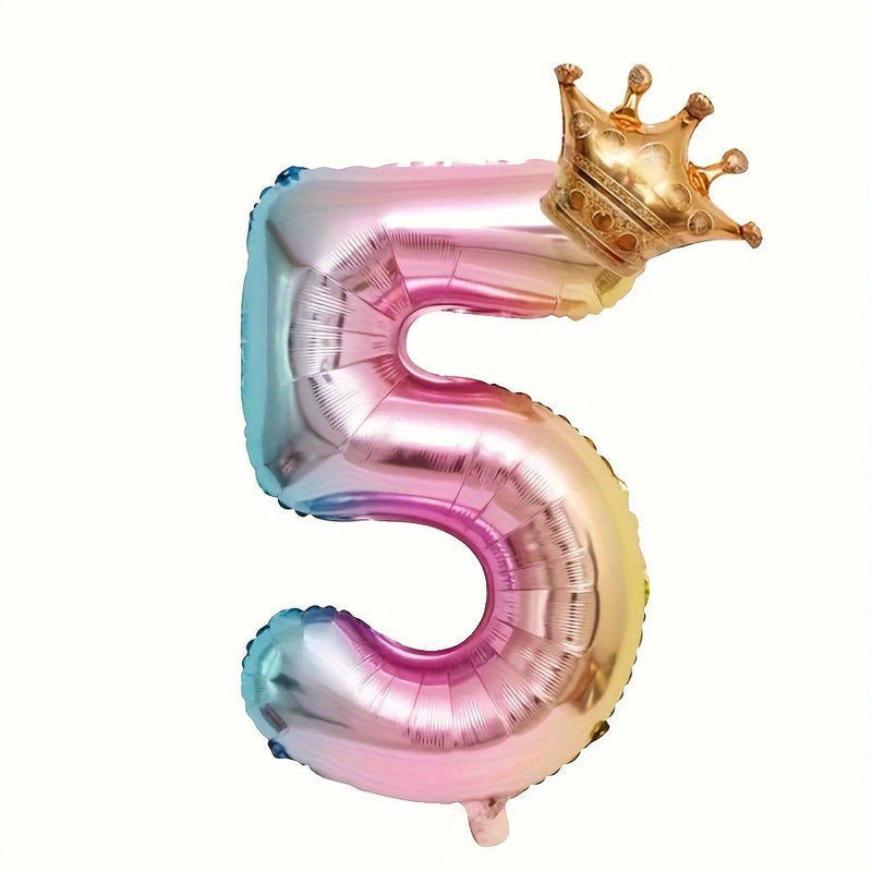 4pcs Duraderos Globos de Números de Película de Aluminio: ¡Celebre con Estilo, Versátiles para Cumpleaños, Aniversarios, Año Nuevo y más. ¡No se Requiere Electricidad! - SACASUSA