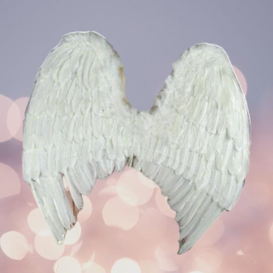 Alas de ángel de hadas de plumas blancas grandes hechas a mano con halo gratis para fiesta de disfraces de Halloween hombres unisex mujeres adultos - SACASUSA