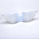 Alas de hada de ángel de plumas blancas grandes hechas a mano con halo gratis hombres mujeres adultos L alas de disfraz de Halloween - SACASUSA